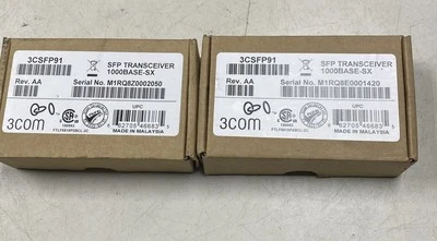 3 NEW Genuine Original 3COM 3CSFP91 GBIC 1000BASE-SX SFP  Transceiver - Image 1 of 2