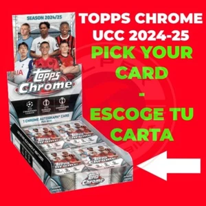 🔥 TOPPS CHROME UEFA CLUB COMPETITIONS 2024/25 PICK YOUR BASE CARD 🔥 - Picture 1 of 55