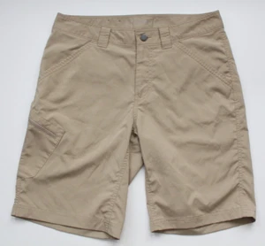 Columbia Mens size 32 W 10 L Omni Shade Sun Protection Cargo Shorts Khaki hiking - Picture 1 of 10