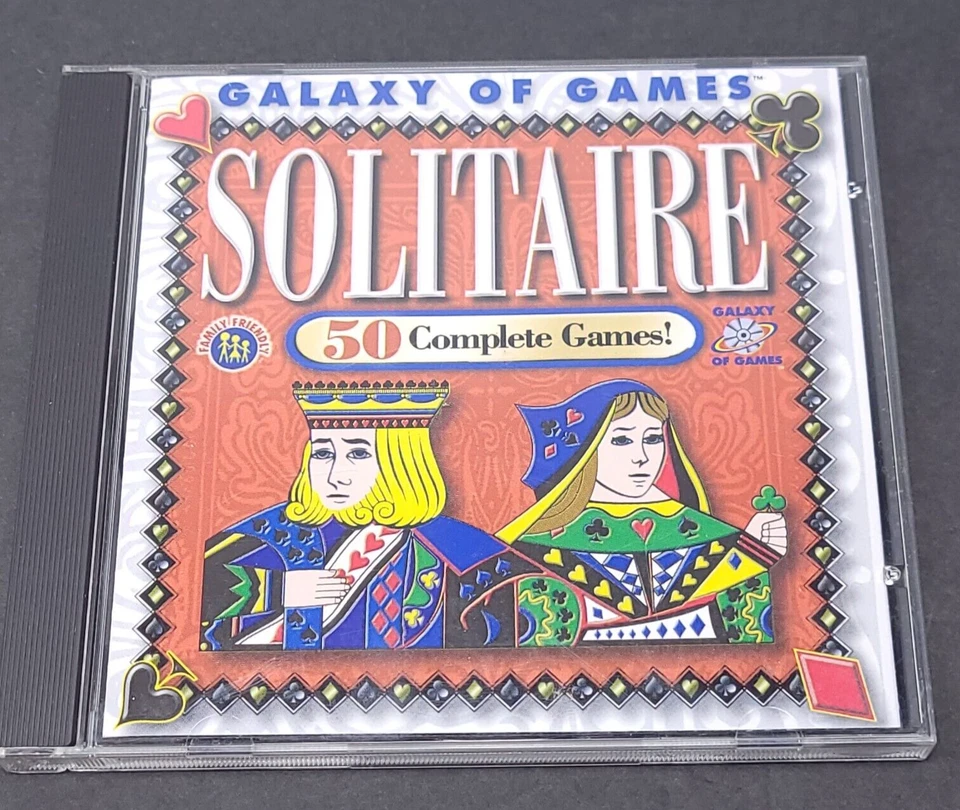 Galaxy Of Games One Solitaire Windows 95/98 PC 50 Great Computer Games CD - Image 1 of 4