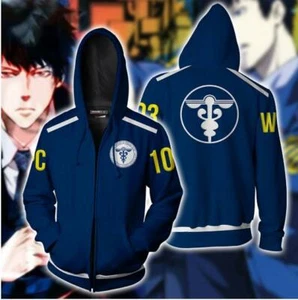 PSYCHO-PASS Anime Kapuzen Sweatshirt shirt Hoodie Hooded Pullover Pulli jacket - Picture 1 of 4