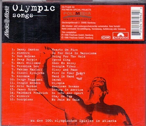 Olympic Songs (1996, Polydor) Danny Santos, Winners, Don McLean, Deep Pur.. [CD] - Bild 1 von 1