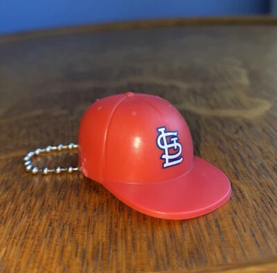 MLB Mini Baseball Batters Helmet “St. Louis Cardinals” Keychain Sized Ball Chain - Image 1 of 4