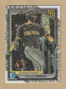 2024 Bowman Chrome SAMUEL ZAVALA Speckle Refractor #BCP-57 Padres /299 - Bild 1 von 2