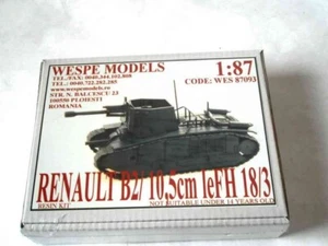 1:87 RENAULT B2/ 10,5cm LEFH 18/3 Wespe Models- resin kit 87093 - Picture 1 of 1