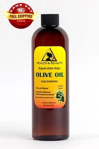OLIVE OIL EXTRA VIRGIN ORGANIC UNREFINED RAW PURE COLD PRESSED PREMIUM 12 OZ - Picture 1 of 12