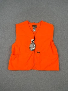 Sports Afield Hunting Vest Mens L Blaze Safety Orange Full Zip Gambag Outdoors - Picture 1 of 8