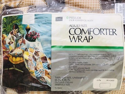 Saco de dormir vintage Sears adulto talla doble edredón envolvente 66 pulgadas x 86 occidental Foto 1 de 4