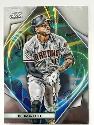 2022 Topps Chrome Cosmic Ketel Marte Base #68 Arizona Diamondbacks - Image 1 of 2