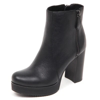E6448 tronchetto donna nero UNISA TIELO scarpe boot shoe woman - Imagen 1 de 4