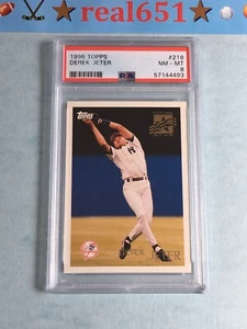1996 Topps Future Star #199 DEREK JETER | PSA 8 NM-MT Centered | HOF Yankees - Picture 1 of 4