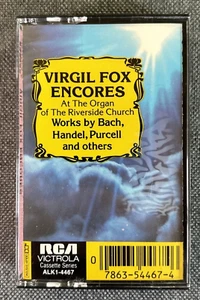 Virgil Fox Encores (Cassette, RCA Victrola) - Bach, Handel, Purcell - Imagen 1 de 6