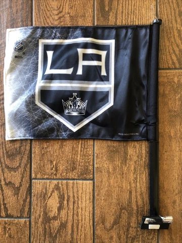 LA KINGS NHL Team Logo Car Window Flag RICO Cover