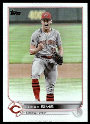 2022 TOPPS UPDATE SILVER FOIL Lucas Sims Cincinnati Reds #US161 - Image 1 of 2