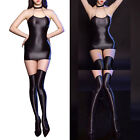 Womens Dresses With Thigh High Stockings Clubwear Sexy Lingerie Set Mini Skrits