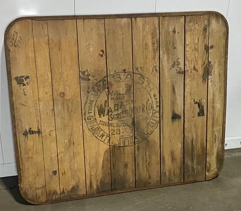 Antique WABASH  SCREEN DOOR CO. Stove Board, Minneapolis ~ Walnut  #94  34x28 Cover