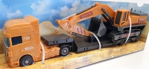 Kandy Toys scala 1/55 TY5549 - Trasportatore camion e veicolo da costruzione - Foto 1 di 5