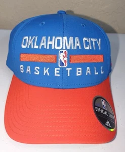 adidas Men's Oklahoma City Thunder 2Tone Practice Structured Hat Royal/Orange  - Picture 1 of 7