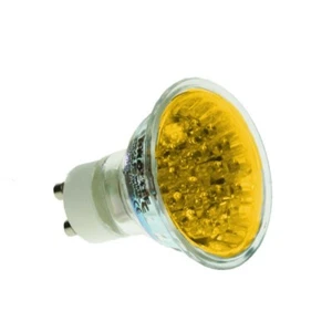LED GU10 1.8W YELLOW - Picture 1 of 2