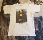Vintage 90S Leonardo Da Vinci Mona Lisa Art Tee Shirt M Painting Portrait