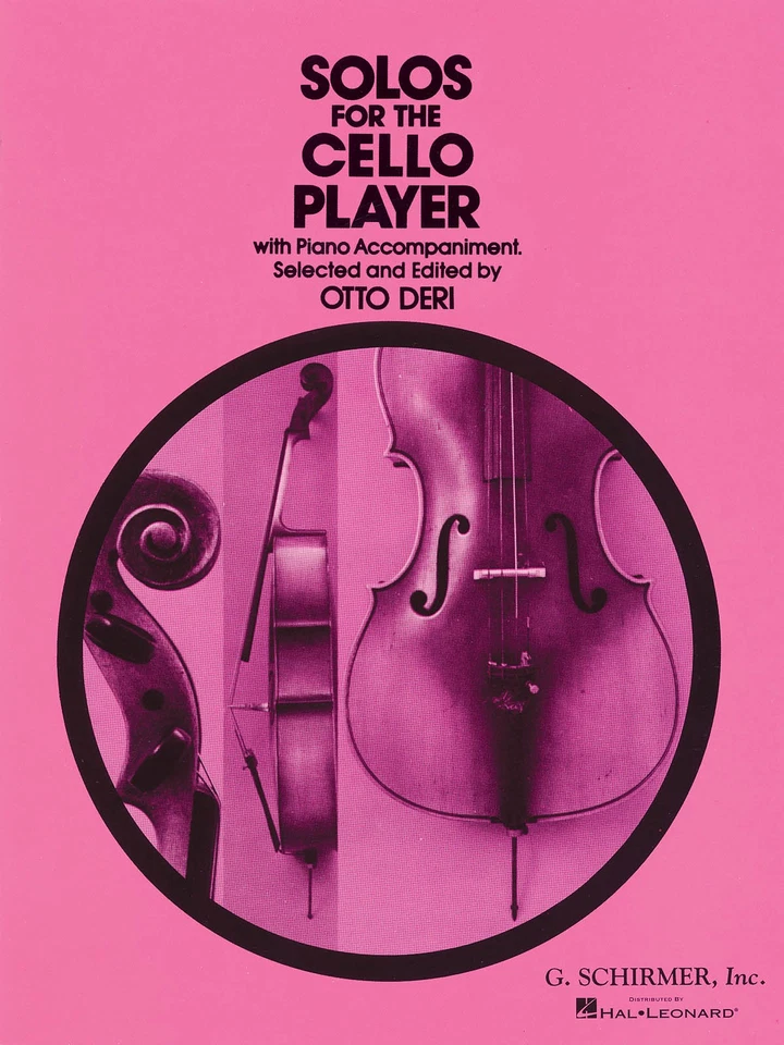 Solos for the Cello Player Piano Sheet Music 17 Classical Songs G Schirmer Book - Image 1 of 1