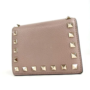 Authentic Valentino Garavani Rock studs wallet leather [Used] - Picture 1 of 14
