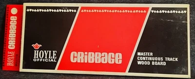 Hoyle Brand Master Continuous Track Wood Cribbage Board. New. 2-6 Players - Image 1 of 4