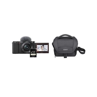 SONY Alpha ZV-E10 mit Kit Objektiv 16-50 mm, in OVP + Zubehörpaket - Bild 1 von 4