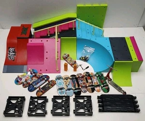 Assorted Tech Deck Skate Park Pieces and 12 Skate Boards and Scooter - Picture 1 of 8
