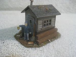 Spur HO Life Like Track Seitenshanty. Zusammengebaut verwittert - landschaftlich - detailliert - Bild 1 von 6