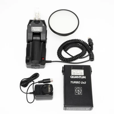 Flash Quantum Instruments Qflash modelo T5D-R com bateria turbo 2x2 - Imagem 1 de 4