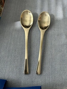 2 Soup Spoons Dansk ODIN Satin Stainless Super Sale!!! Free Shipping - Picture 1 of 2