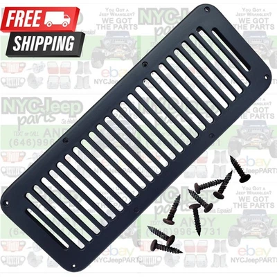 Jeep Wrangler YJ 1987-1995 ventilación de capó de plástico J5462438 con tornillos de montaje x8 OEM Foto 1 de 4