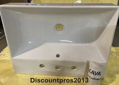 Fregadero de porcelana Lacava Aquasei 5231 tocador de pared Foto 1 de 2