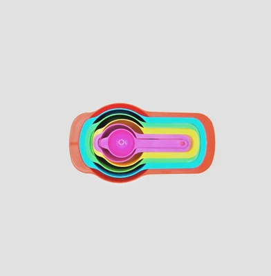 Juego de cucharas medidoras de plástico, 6 piezas juegos de medición de cocina gadgets herramienta Foto 1 de 4