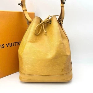 Louis Vuitton Noe Shoulder Bag Drawstring Bucket Tassili Yellow Epi M44009 Used - Picture 1 of 9
