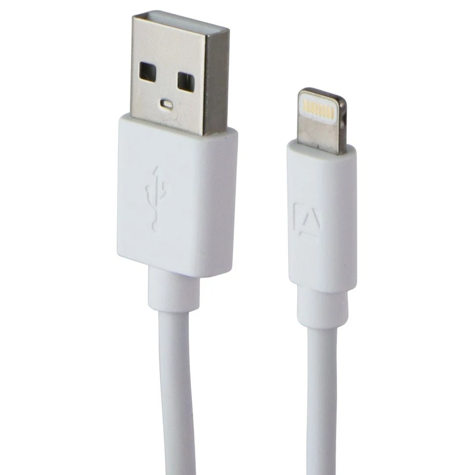 ADURO 3-Foot USB-A to  8-Pin Charge & Sync Cable - White - Image 1 of 3