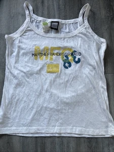 Marithe Francois Girbaud Tank Top XL White Logo New With Tags - Picture 1 of 7