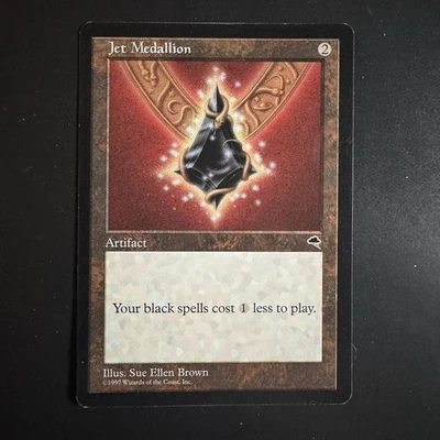 Magic the Gathering Jet Medallion Tempest Lightly Played LP MTG - Image 1 of 2