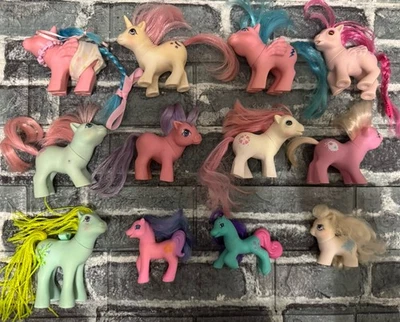 My Little Pony G1 Vintage 1984/1987  Babies Lot of 10 + 2 Bonus Happy Meal 1990 - Image 1 of 4