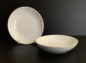 2 cuencos de pasta individuales Denby England LINO AZUL 8,75" de gres - Imagen 1 de 8