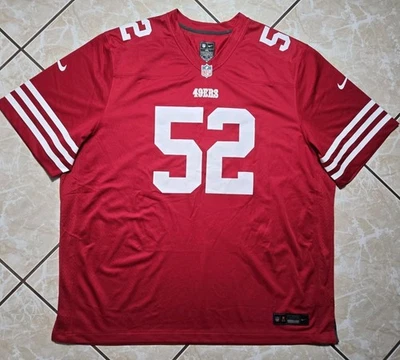 New Patrick Willis San Francisco 49ers Nike NFL Football Jersey Mens 4XL $130 - Image 1 of 4