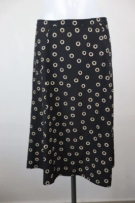 Falda Max Mara Mujer Talla 44 Informal Vintage Seda Lunares Logo Foto 1 de 4