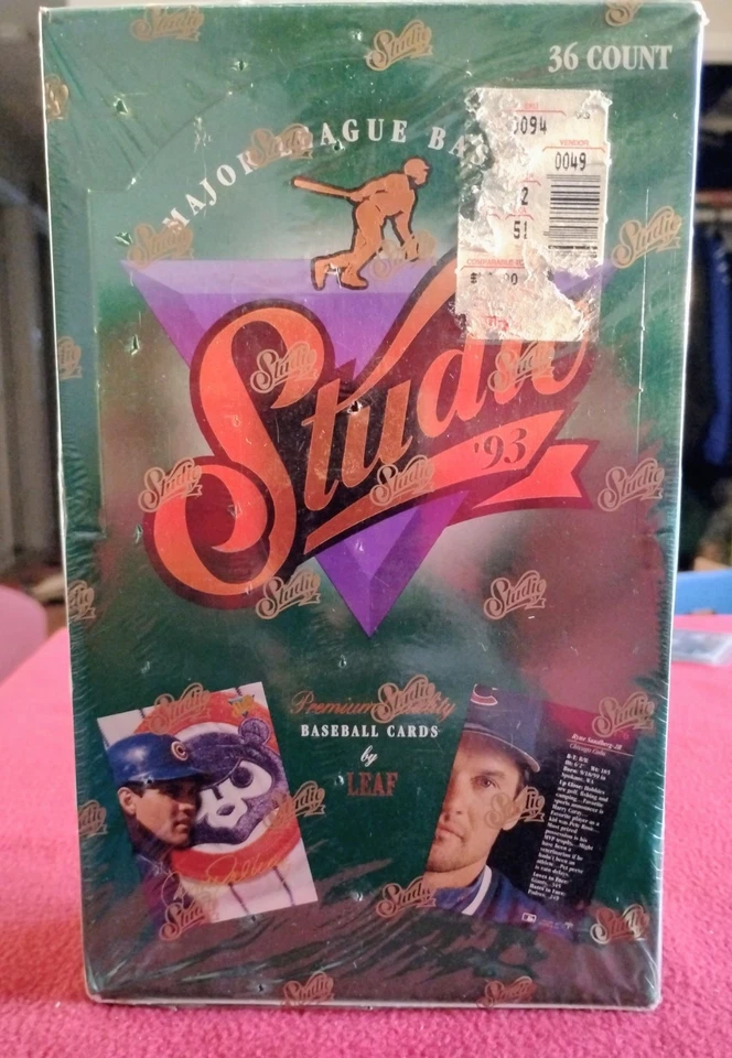 1993 Leaf Studio MLB 36 Count Factory Sealed Box Set Edition - Image 1 of 4