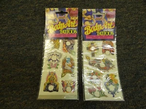 TWIN SEVEN BODY ART TEMPORARY TATTOOS **NEW IN PACKAGE** LOT OF 2 - Picture 1 of 3