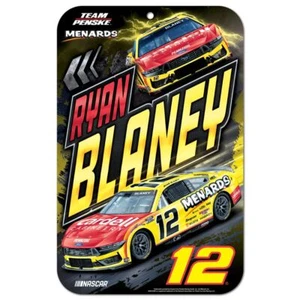 Ryan Blaney 2025 Menards #12 11x17 Plastic Sign - Picture 1 of 1