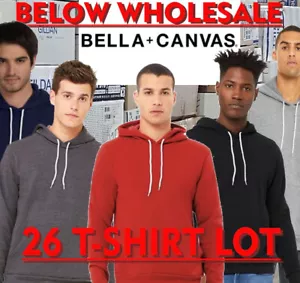 Unten GROSSHANDEL 26 VERSCHIEDENE Blanko Bella + Canvas 3719 schwarz marine grau HOODIE Großpackung - Bild 1 von 7