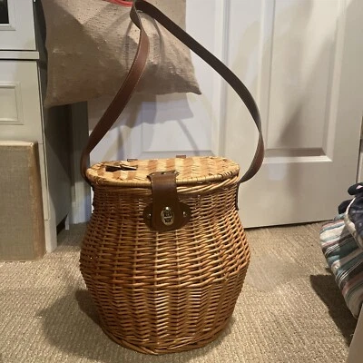 Caja de regalo vintage de pesca creel para cesta cebo mosca ama a quién le gusta a un hombre Navidad Foto 1 de 4