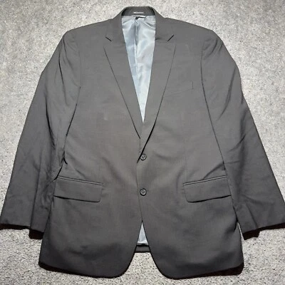 Claiborne Men Sport Jacket 44R/33L Black Wool Blend - Image 1 of 4