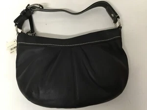 Coach SOH Hobo-Bag plissiertes Leder garantiert authentischer Stil # F13730 schwarz - Bild 1 von 8